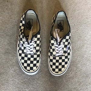 Women’s size 8.5 Checker board Vans